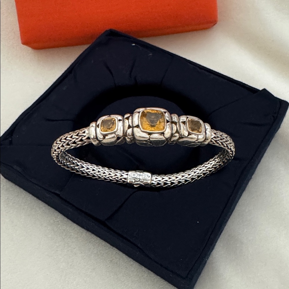 John Hardy Citrine Kali Station Bracelet